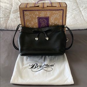 Brighton Darlene black shoulder bag. EUC.